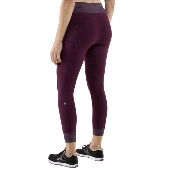 lululemon athletica Pants - Lululemon En Route Plum Wee Are From Space September Plum Leggings Size 8/10